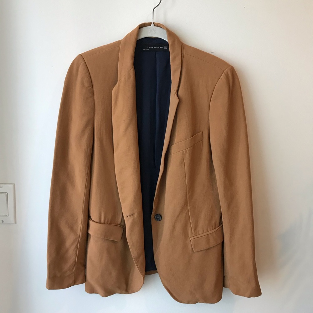 Tan Zara Woman Blazer